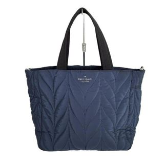 ケイトスペードニューヨーク(kate spade NEW YORK)のKate spade(ケイトスペード) ハンドバッグ美品  - WKRU5824 ネイビー×黒 キルティング(ハンドバッグ)