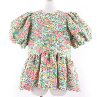 未使用品☆Tsuru by Mariko Oikawa ツルバイマリコオイカワ BL-1249950 Eleonore マルチフラワー バルーンスリーブ チュニック マルチカラー F 日本製 正規品 レディース