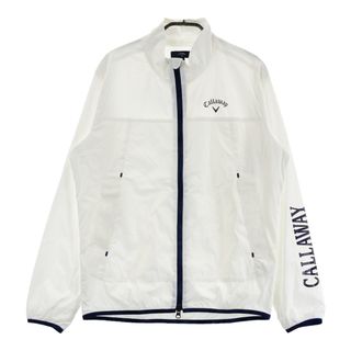 サイズ：M CALLAWAY キャロウェイ 2023年モデル 裏メッシュ ジップジャケット  ホワイト系 [240101489194] ゴルフウェア メンズ ストスト(ウエア)