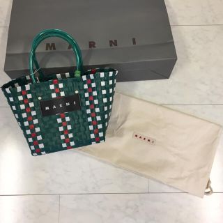 マルニ(Marni)のマルニ 限定 ミニブレイドピクニックバック(かごバッグ/ストローバッグ)