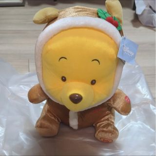 ディズニーベビープーぬいぐるみクリスマスバージョン　高さ約33cm(ぬいぐるみ)