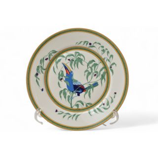 エルメス 未使用 トゥカン プレート HERMES TOUCANS 25cm 南米の鳥オオハシ 大皿/食器【中古】