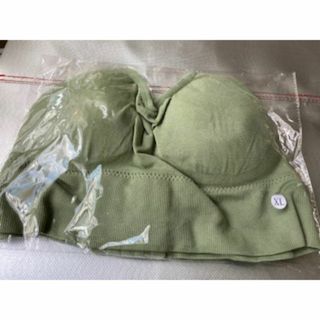 新品／スポーツブラ　FREE　ウグイス色(ブラ)