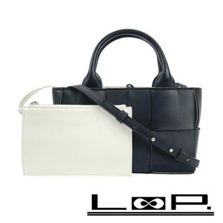 ボッテガヴェネタ(BOTTEGA VENETA)の■美品■　ボッテガヴェネタ キャンディ アルコ トート ショルダー 2WAY バッグ イントレチャート レザー ブラック 【387487】5(トートバッグ)