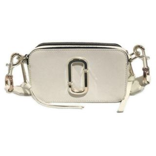 マークジェイコブス(MARC JACOBS)のMARC JACOBS(マークジェイコブス) ショルダーバッグ美品  ザ スナップショット M0014867 白 ストラップ着脱可 レザー(ショルダーバッグ)