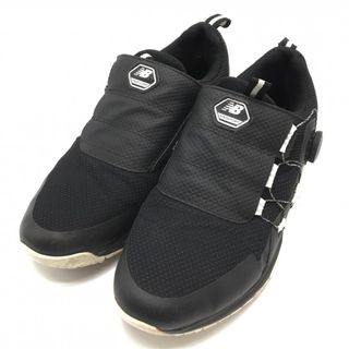 ニューバランス(New Balance)の【美品】ニューバランス ゴルフシューズ 黒×白 MGB4700B FRESH FOAM スパイクレス BOA ダイヤル式 メンズ 27.5 ゴルフウェア New Balance(シューズ)