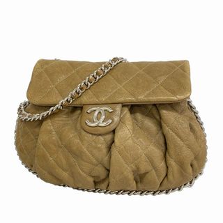 シャネル(CHANEL)の【5gc3972-h】シャネル ショルダーバッグ マトラッセ チェーンショルダー レザー ブラウン シルバー金具【中古】レディース(ショルダーバッグ)