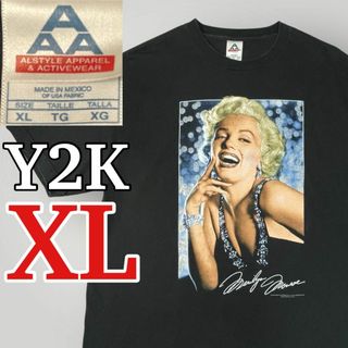 ヴィンテージ(VINTAGE)の【Y2K】美品マリリンモンロー Tシャツ 偉人系 ヴィンテージ フォトTシャツ(Tシャツ/カットソー(半袖/袖なし))
