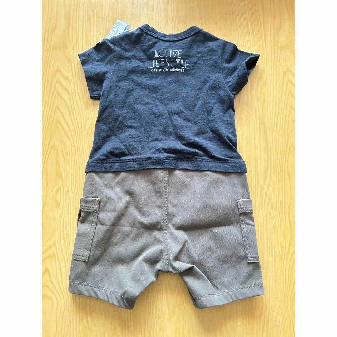 BREEZE(ブリーズ)のブランド BREEZE 新品未使用　ロンパース　70サイズ　双子　no.1 キッズ/ベビー/マタニティのベビー服(~85cm)(ロンパース)の商品写真