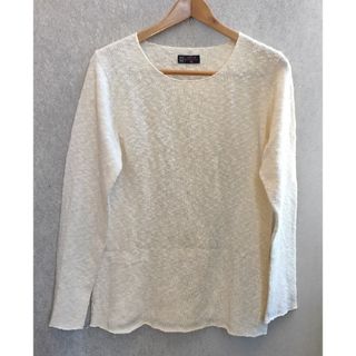 ミッシェルクラン　オム　長袖　メランジ　ニット カットソー　綿混合