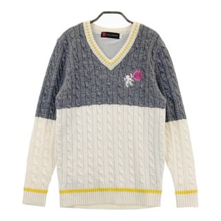 サイズ：50 VIVA HEART ビバハート  ニットセーター 裏地付  ホワイト系 [240101493454] ゴルフウェア メンズ ストスト(ウエア)