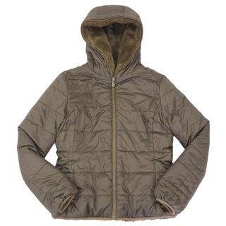 超美品 セーブザダック SAVE THE DUCK 2020年商品 超美品 D3354W LAILA FURYY キルティング&ファー ボア リバーシブル ジャケット 1 定価49500円(その他)