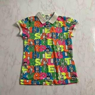 美品 【ジャックバニー】 ドラえもん コラボ ポロシャツ 【0】 半袖 ゴルフ(ウエア)