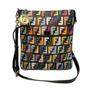 フェンディ FENDI ショルダーバッグ
 ズッカ柄 レザー マルチカラー レディース