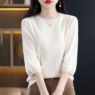 【並行輸入】Tシャツ 7分袖 レディース(その他)