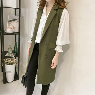 【並行輸入】ロングベスト レディース pk636(ベスト/ジレ)