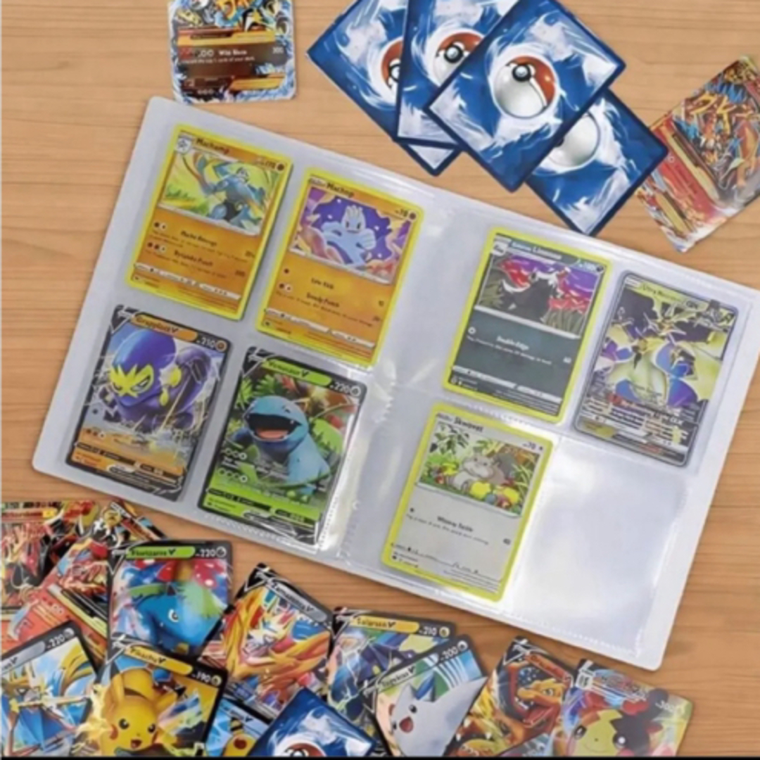 ポケモンカード ファイル ポケカ収納ファイル 4ポケットカードアルバム エンタメ/ホビーのトレーディングカード(Box/デッキ/パック)の商品写真