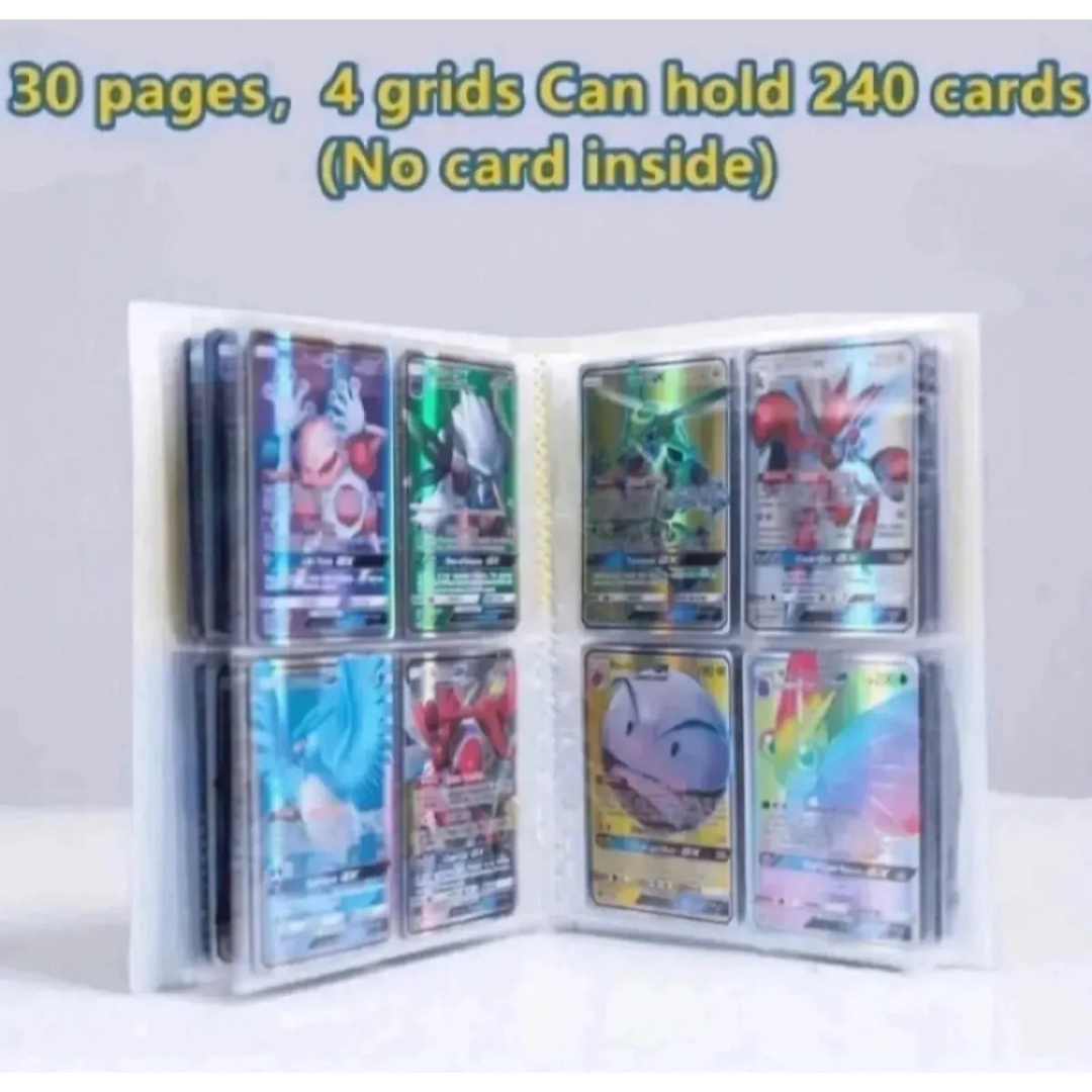 ポケモンカード ファイル ポケカ収納ファイル 4ポケットカードアルバム エンタメ/ホビーのトレーディングカード(Box/デッキ/パック)の商品写真