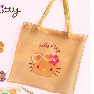 完売品　レア　日焼け　キティ　PVCトートバッグ(キャラクターグッズ)