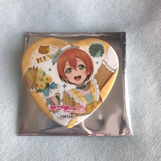 ラブライブ GiGOコラボカフェ　15周年　ホログラムハート缶バッジ　凛