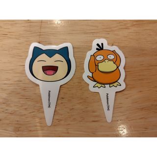 ポケモン(ポケモン)のコメダ珈琲店 Pokemon コラボ ピック コダック カビゴン(キャラクターグッズ)