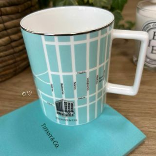 ティファニー(Tiffany & Co.)のティファニー　マンハッタンマップマグカップ　本店限定品　地図モチーフ　5番街(グラス/カップ)