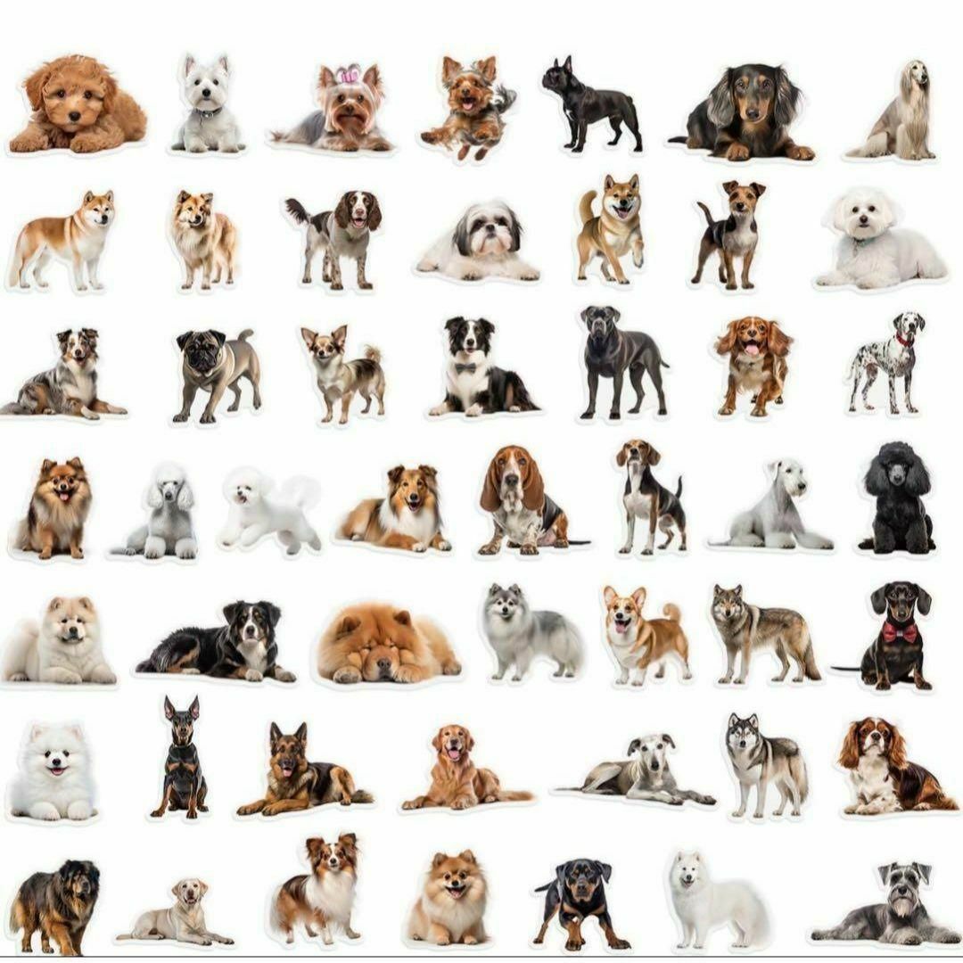 犬ペットステッカーPETシール可愛いリアルお洒落デコレーション動物オーナーグッズ ハンドメイドの文具/ステーショナリー(しおり/ステッカー)の商品写真
