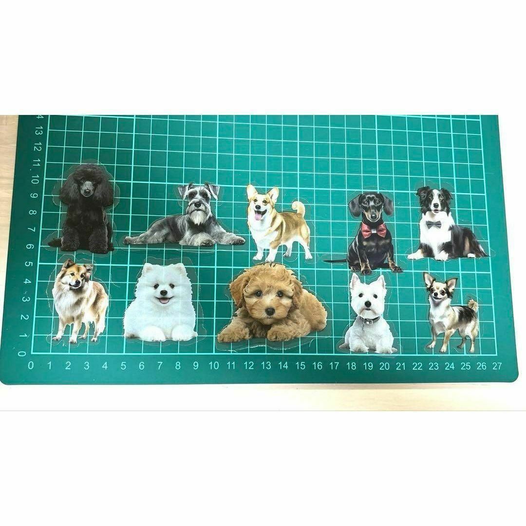 犬ペットステッカーPETシール可愛いリアルお洒落デコレーション動物オーナーグッズ ハンドメイドの文具/ステーショナリー(しおり/ステッカー)の商品写真