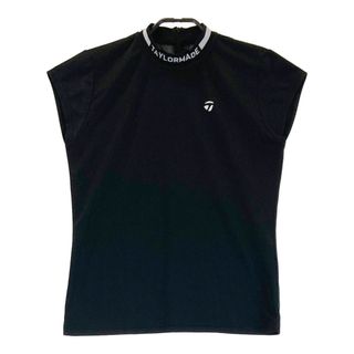 サイズ：L TAYLOR MADE テーラーメイド  モックネック 半袖Tシャツ  ブラック系 [240101494203] ゴルフウェア レディース ストスト(ウエア)