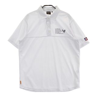 サイズ：XL AVIREX GOLF アヴィレックスゴルフ  半袖ポロシャツ  ホワイト系 [240101494273] ゴルフウェア メンズ ストスト(ウエア)