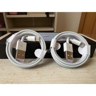 2本 純正品質 iPhone 充電器 ライトニングケーブル 1m 新品(バッテリー/充電器)