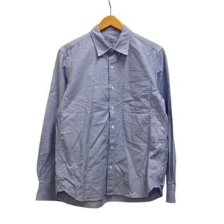 ムジルシリョウヒン(MUJI (無印良品))の無印良品 良品計画 シャツ 長袖 無地 853260-350 L 青 ブルー(シャツ)