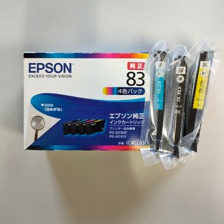 エプソン(EPSON)のEPSON純正インク IC4CL83 3本セット/イエロー/シアン/ブラック(PC周辺機器)