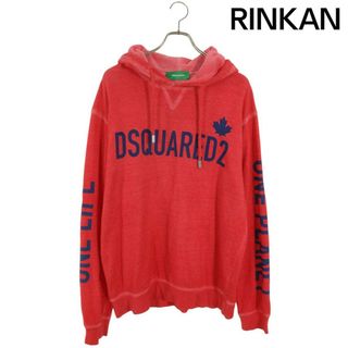 ディースクエアード(DSQUARED2)のディースクエアード  22SS  S78GU0054 ロゴプリントプルオーバーパーカー メンズ L(パーカー)