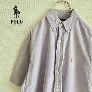 ◎RALPH LAUREN メンズ　半袖ボタンダウンシャツ　M D3X4