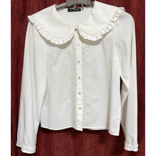 ハニーシナモン(Honey Cinnamon)のハニーシナモン honey cinnamon 白 ブラウス 量産型 フリル襟(シャツ/ブラウス(長袖/七分))
