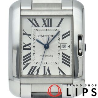 カルティエ(Cartier)のカルティエ タンクアングレーズLM ウォッチ オートマチック Tank Anglaise LM W5310009 SS メンズ時計 シルバー 仕上げ済 美品 【中古】(その他)