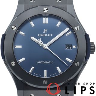 ウブロ(HUBLOT)のウブロ クラシックフュージョン セラミック ブルー 45mm Classic Fusion  45mm 511.CM.7170.LR 箱 保証書 セラミック/ラバー メンズ時計 ブルー 美品 【中古】(その他)