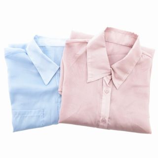 イング(INGNI)のイング INGNI シアーシャツ まとめ2点セット ブラウス 長袖 M(シャツ/ブラウス(長袖/七分))