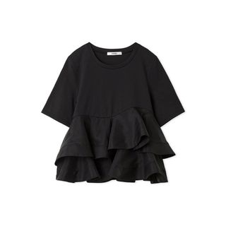 スナイデル♥︎今季♩ブラック♥︎異素材ペプラムTシャツ♥︎