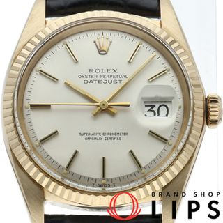 ロレックス(ROLEX)のロレックス デイトジャスト メンズ時計 アンティーク Datejust Mens 1601(2) K18YG/革 メンズ時計 シルバー 仕上げ済 1969年 美品 【中古】(その他)