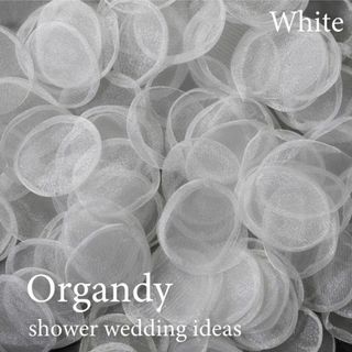 オーガンジー フラワーシャワー 造花 花びら ウェディング ホワイト ◎