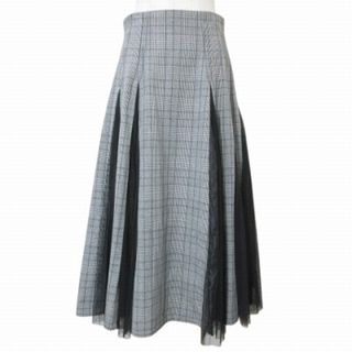 アプワイザーリッシェ(Apuweiser-riche)のアプワイザーリッシェ 20AW 配色プリーツチェックスカート ロング チュール(ロングスカート)
