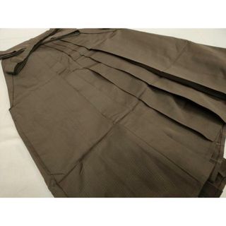 平和屋着物●男性　馬乗り袴　縞　正絹　逸品　DAAV1134tw(着物)