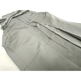 平和屋着物●男性　馬乗り袴　縞　正絹　逸品　DAAV1135tw(着物)