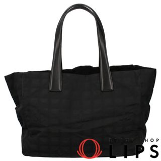 シャネル(CHANEL)のシャネル ニュートラベルライントートMM  A15991 ナイロン/カーフ レディーストートバッグ
 ブラック【中古】(トートバッグ)