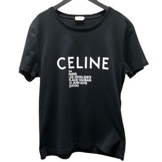 セリーヌ(CELINE)の　セリーヌ CELINE ロゴプリントTシャツ 2X308799I ブラック コットン コットン レディース 半袖Ｔシャツ(Tシャツ(半袖/袖なし))