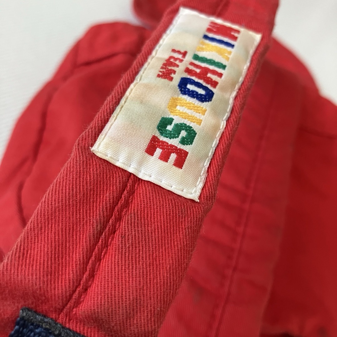 mikihouse(ミキハウス)の【※中古品 全体的にシミや汚れあり※】 ミキハウス ヘビーリュック 赤 キッズ/ベビー/マタニティのこども用バッグ(リュックサック)の商品写真