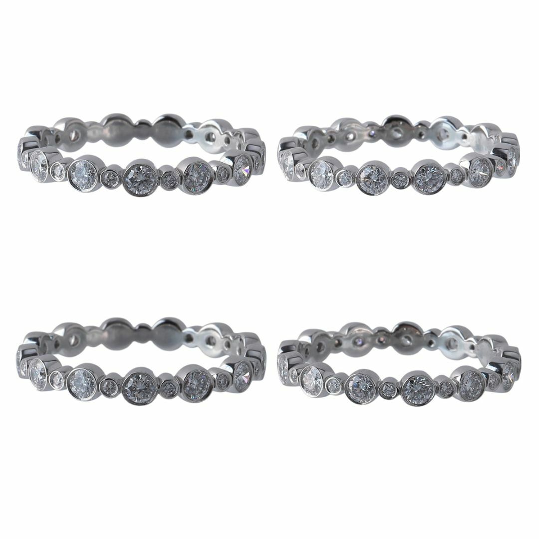 Tiffany & Co.(ティファニー)のティファニー ジャズ フルエタニティ ダイヤ リング 14号弱 PT950 フルサークル 箱 新品仕上げ済 TIFFANY【22991】 レディースのアクセサリー(リング(指輪))の商品写真