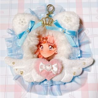 【Ｒ103】トレカケース♡硬質ケース♡ねこみみ♡リボン♡レース♡ふわふわ(その他)